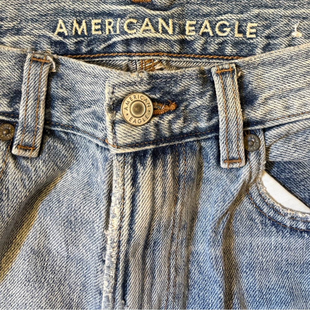 American Eagle Blue Denim Distressed Jeans
